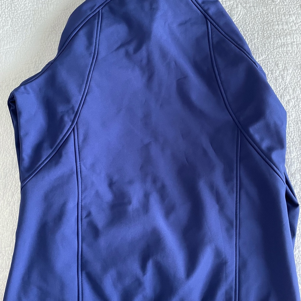 Purple fleece lined jacket.